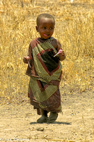 Village boy with candy, Tanzania